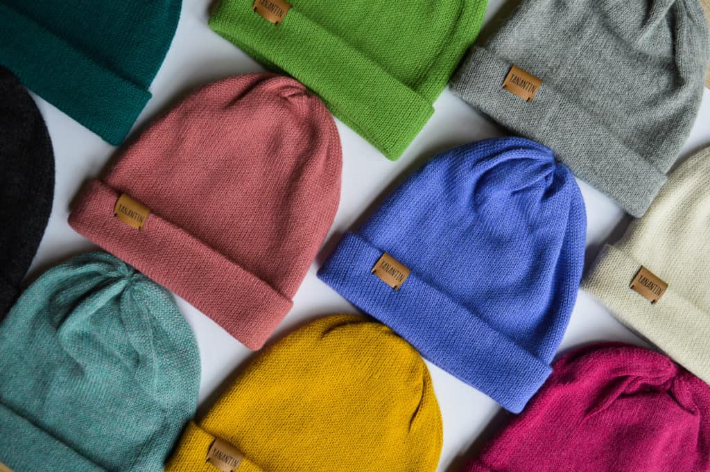 Colorful Alpaca Woolen Hats, knitted hats with a border